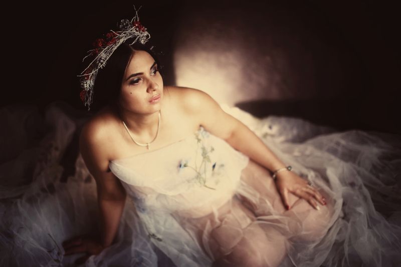 ожидание, беременность, женский портрет Ожидание фото превью