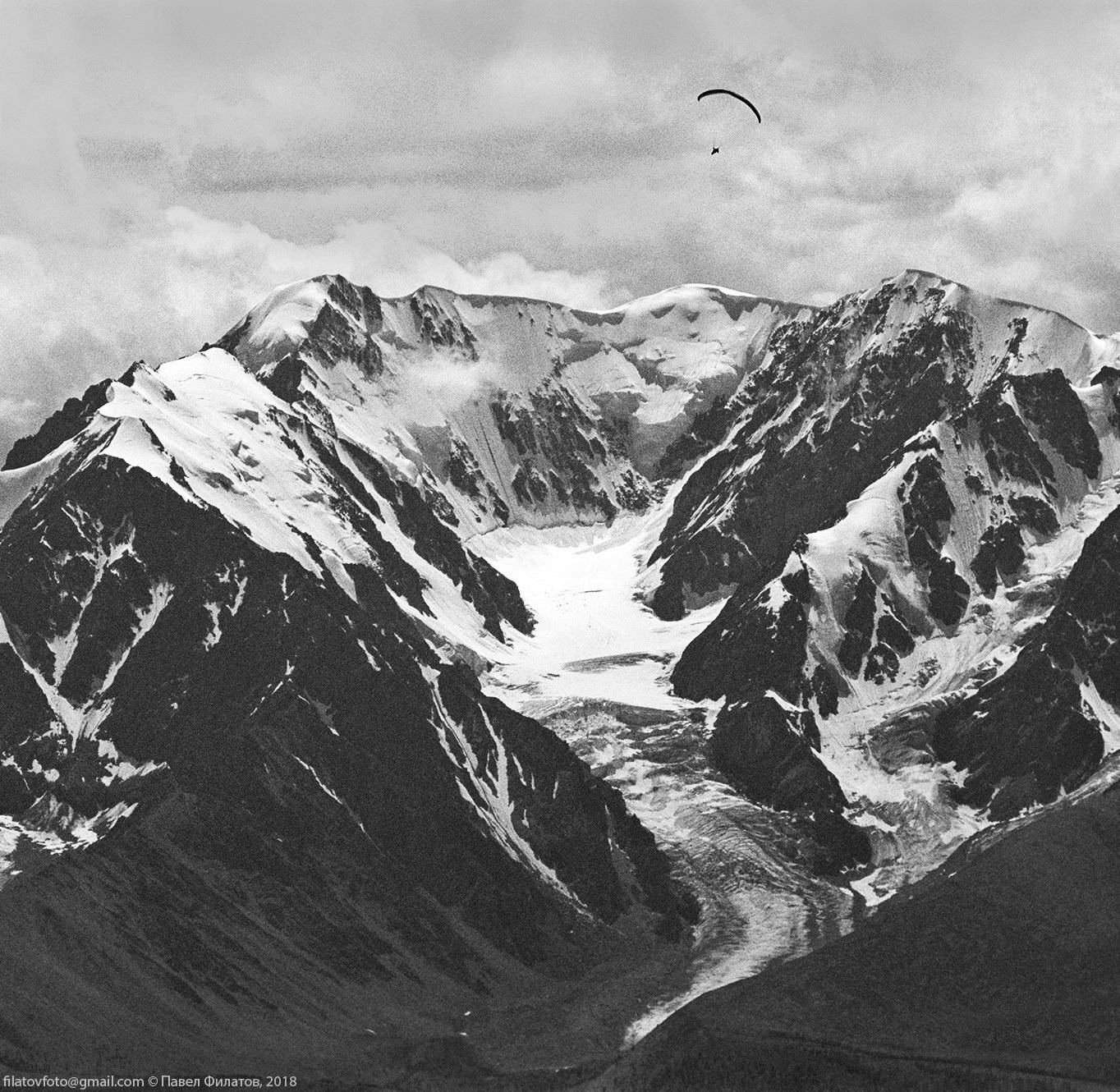 алтай, сибирь, bw, черно-белый, северо-чуйский хребет, актру, Павел Филатов