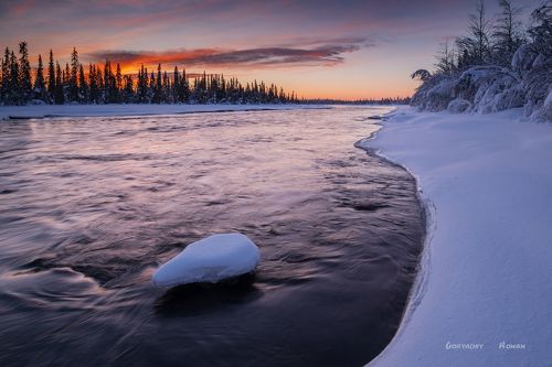 С первым закатом.