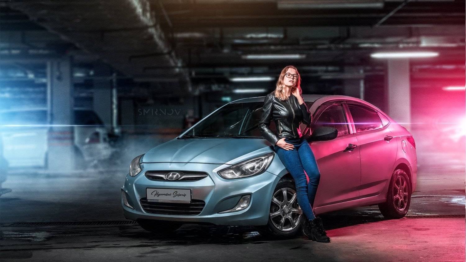 девушка, вечер, авто, Валера Смирнов