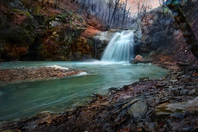 Водопад Шум. Адыгея. фото превью