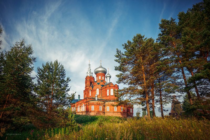 рассвет, утро, деревня, лето Утро в Ширково фото превью