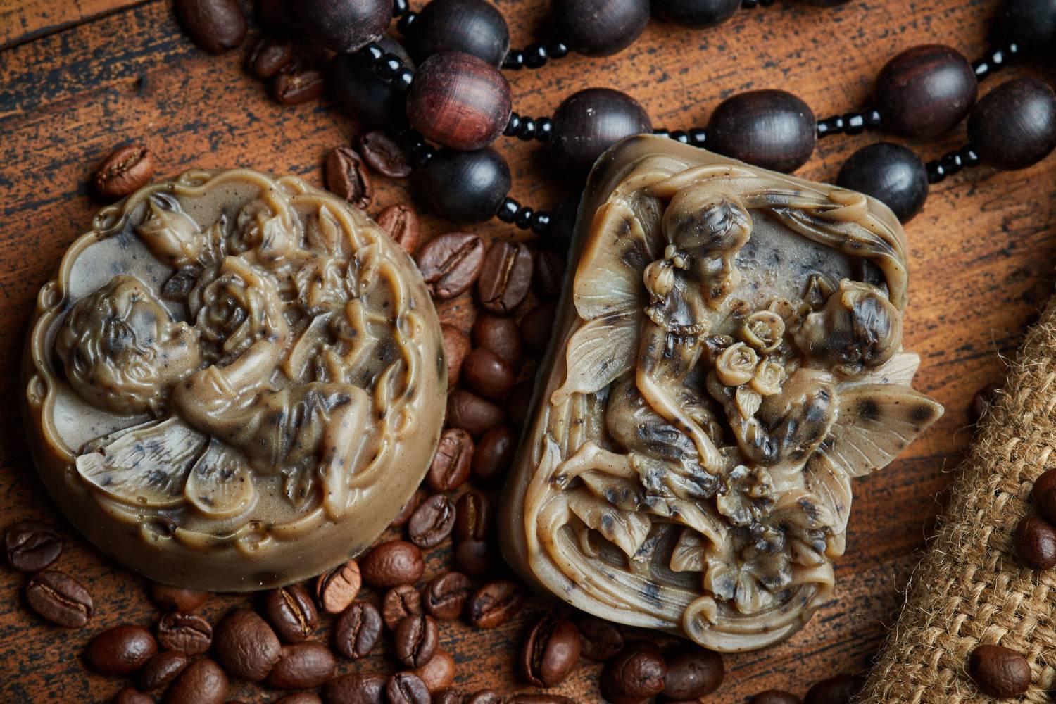 мыло, кофе, ручная работа, рекламная фотография, натюрморт, стиль, кофейные зерна,, Виталий Мытник