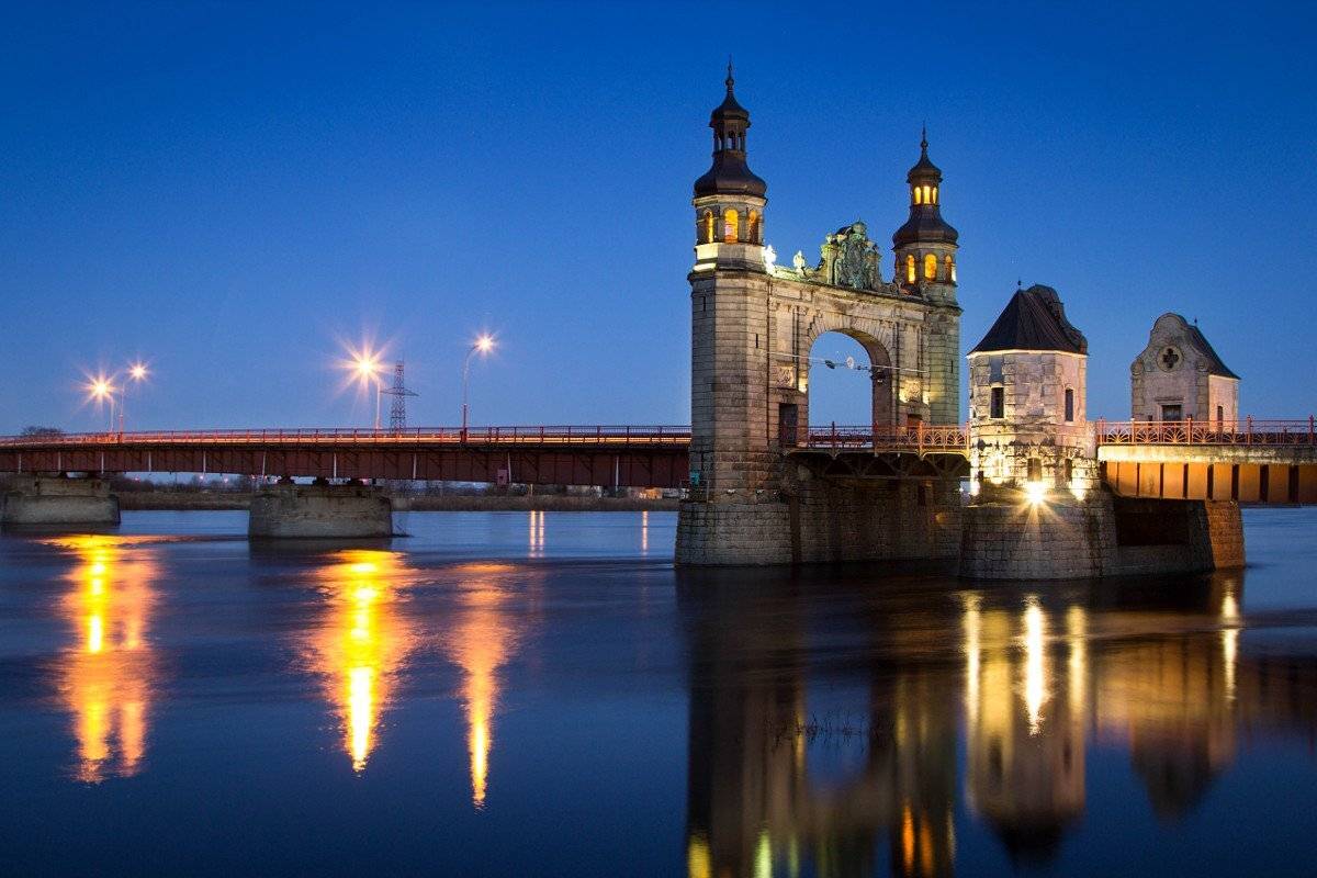 город, мот, река, неман, ночь, Шруб (Беляева) Татьяна