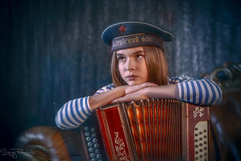 девочка, студия, баян, грусть, песня, рехов, сергейрехов, rekhov, sergejrekhov Морячка фото превью