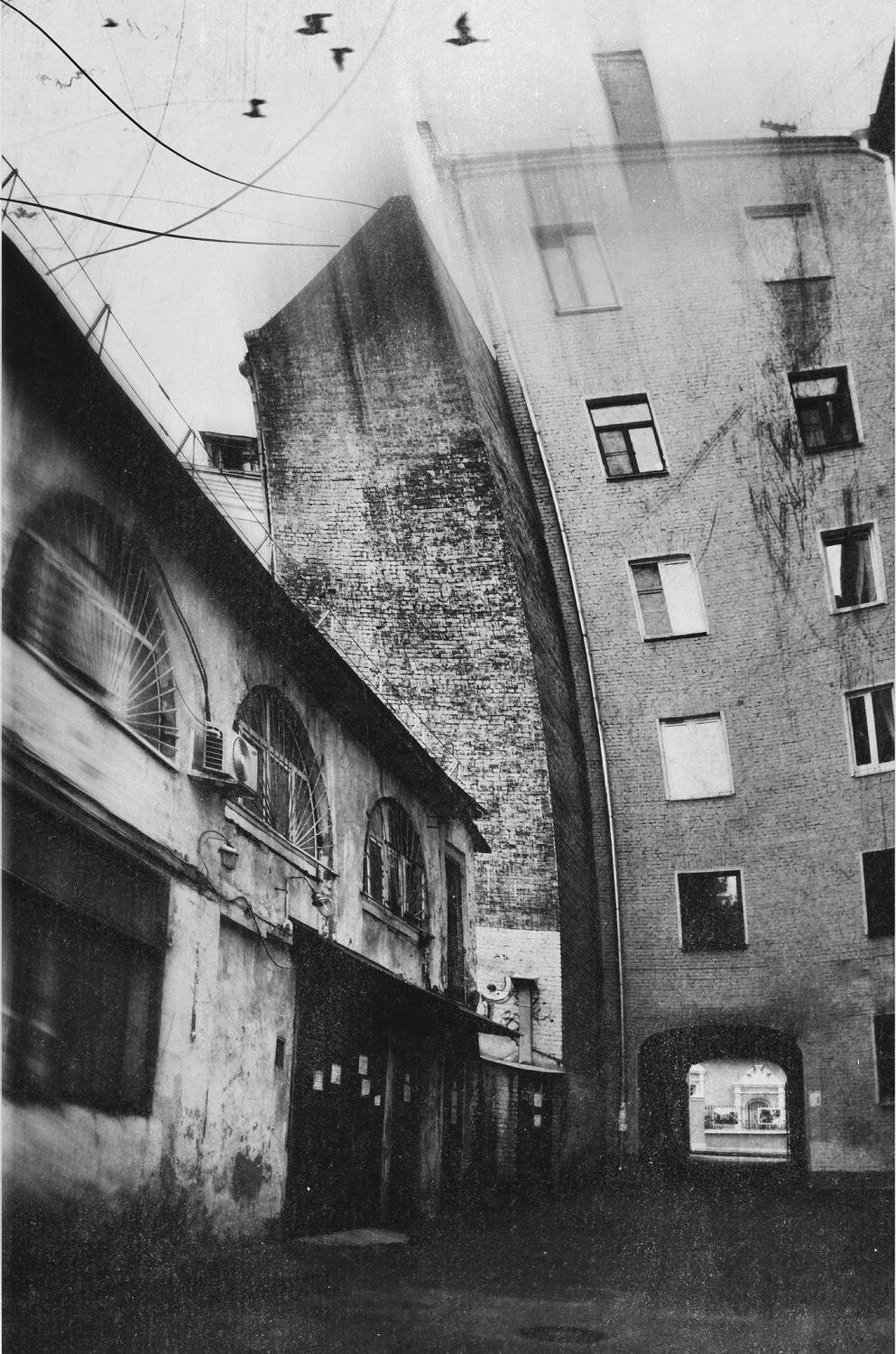 чб, черно-белое, ч/б, москва, двор, монохром, анна салтыкова, Anna Saltykowa