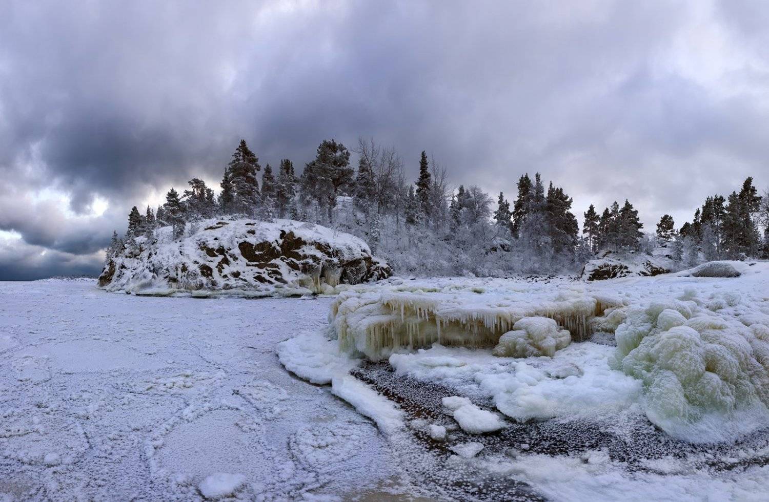 ладога, ладожское озеро, ладожские шхеры, карелия, зима, снег, лёд, мороз, остров, фототур, Арсений Кашкаров