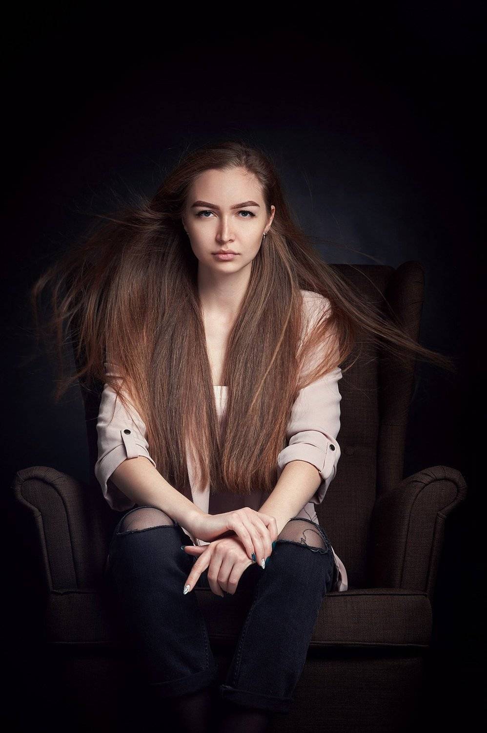 портрет, девушка, динамика, ветер , Рустам Рахимов