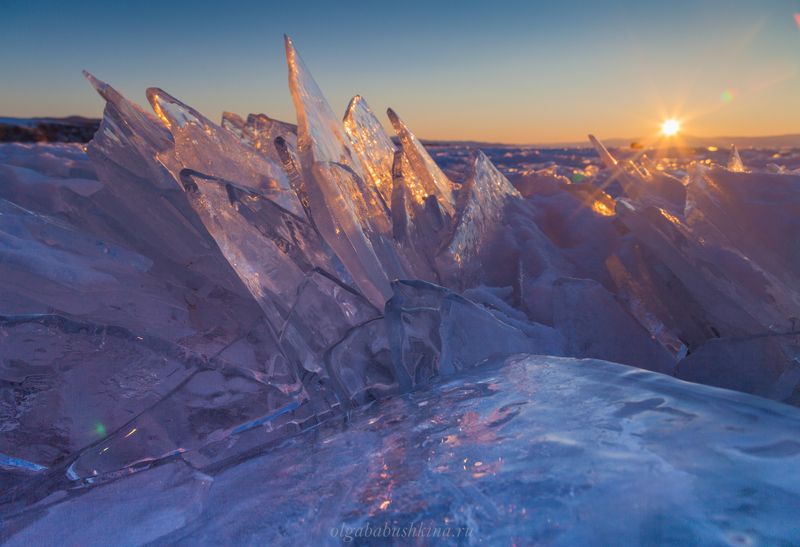 лёд Россыпь драгоценных камней, Байкал фото превью