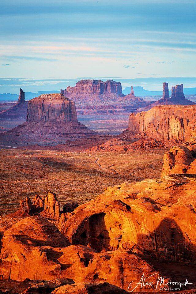 долина, монументов, аризона, сша, вестерн, индейцы, закат, скалы, пустыня, ковбои, Alex Mironyuk