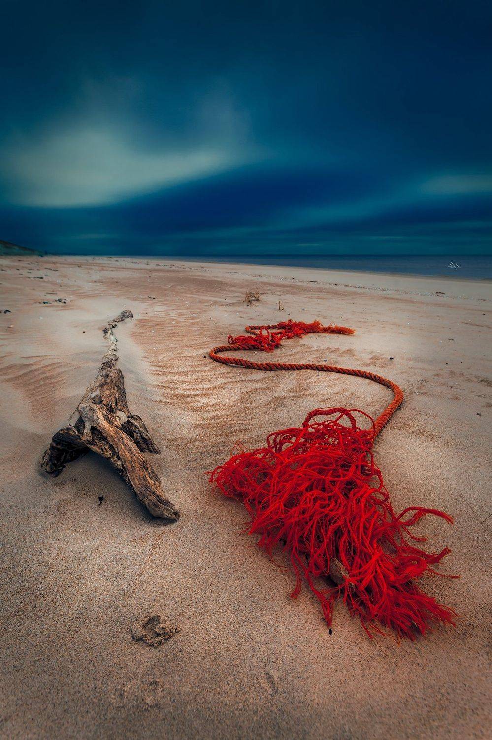 seascape, baltic sea, sunset, rope, Руслан Болгов (Axe)