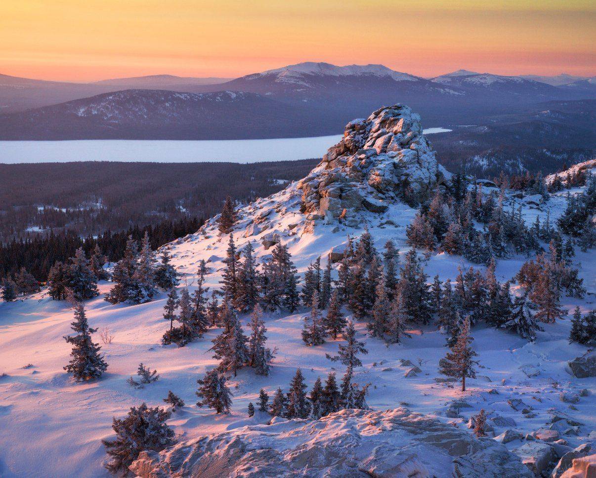 зюраткуль, горы, зима, урал, Владимир Ляпин