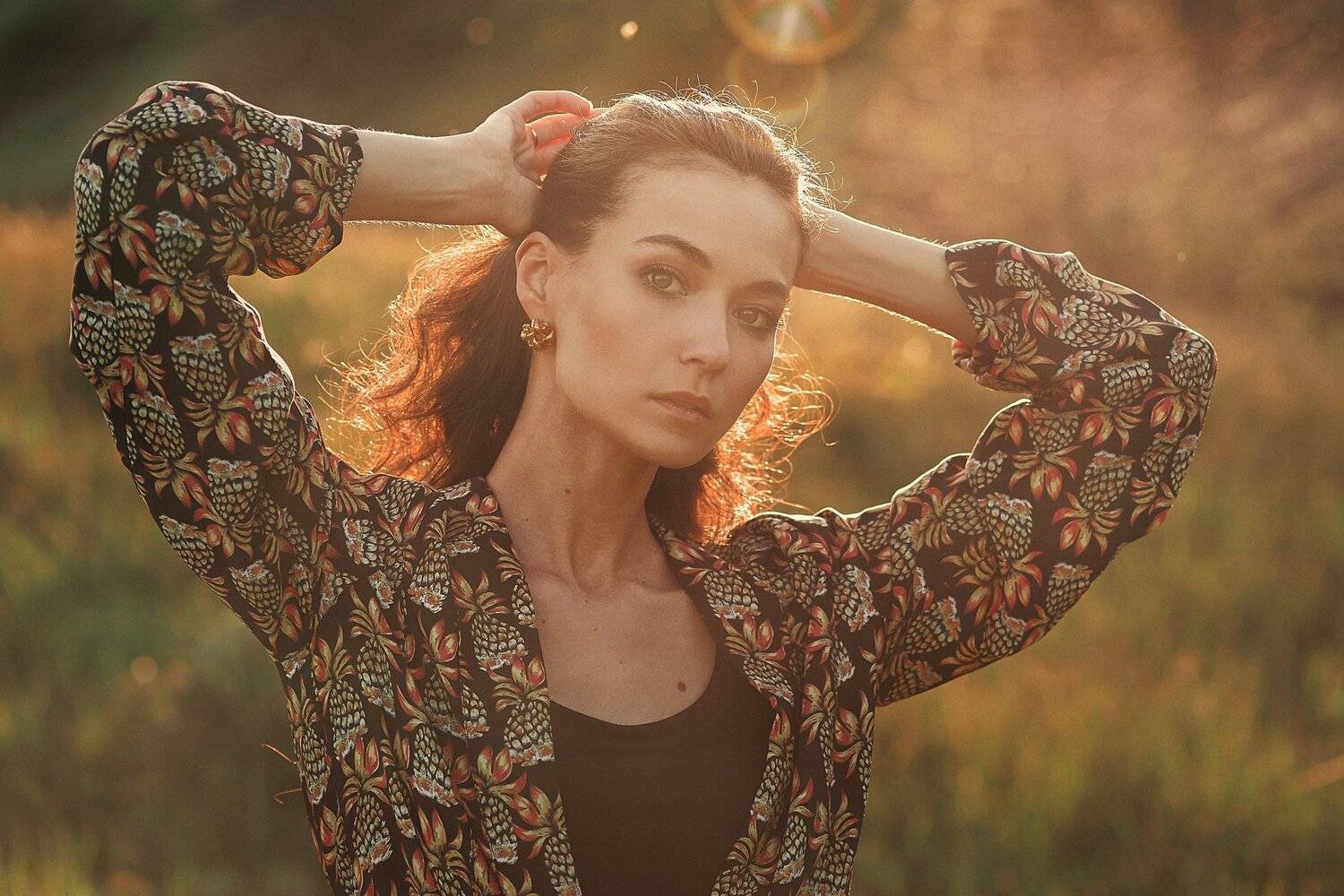 portrait, colour, eyes, nature, green, beautiful, girl, Павел Соколов