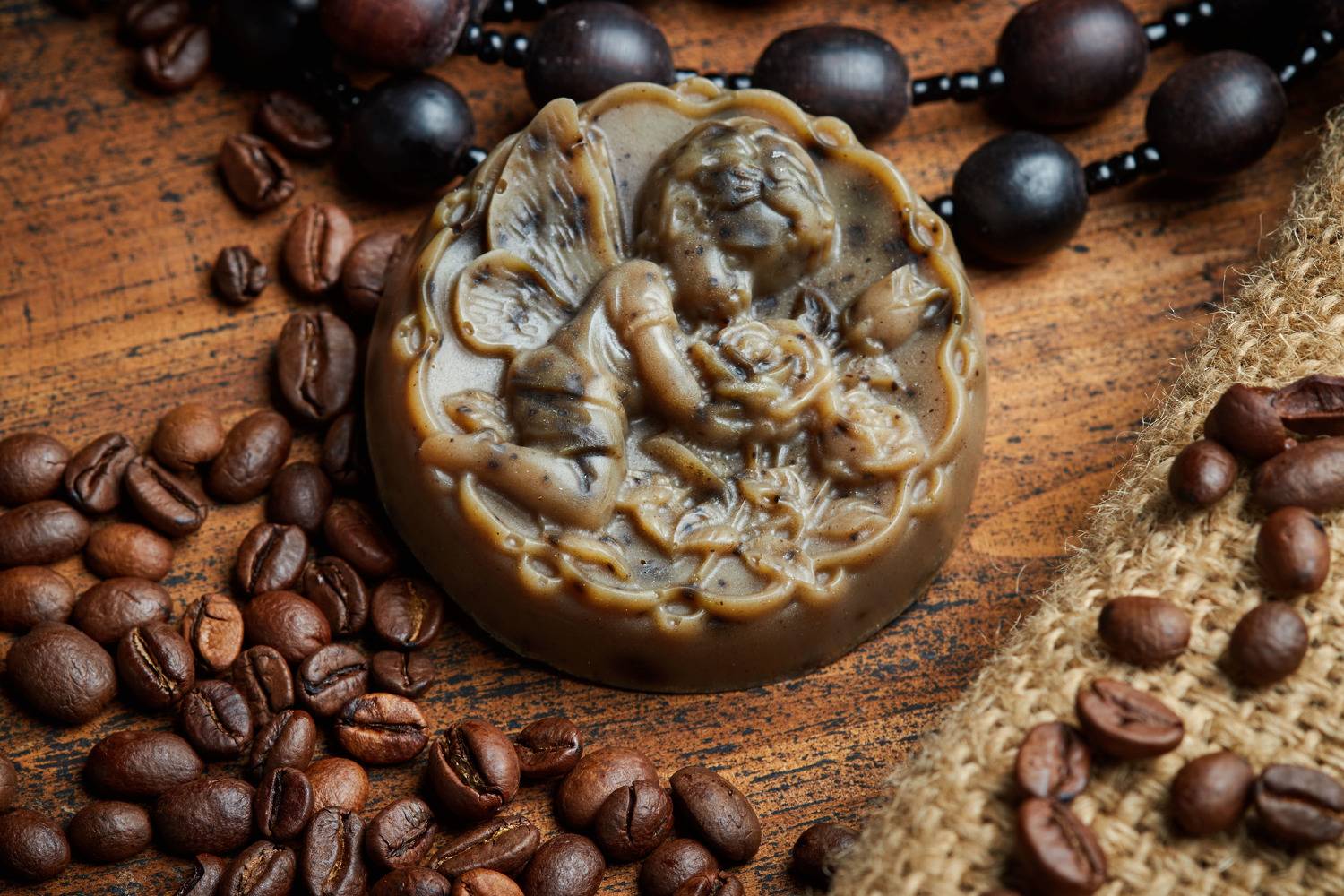мыло, кофе, ручная работа, рекламная фотография, натюрморт, стиль, кофейные зерна,, Виталий Мытник