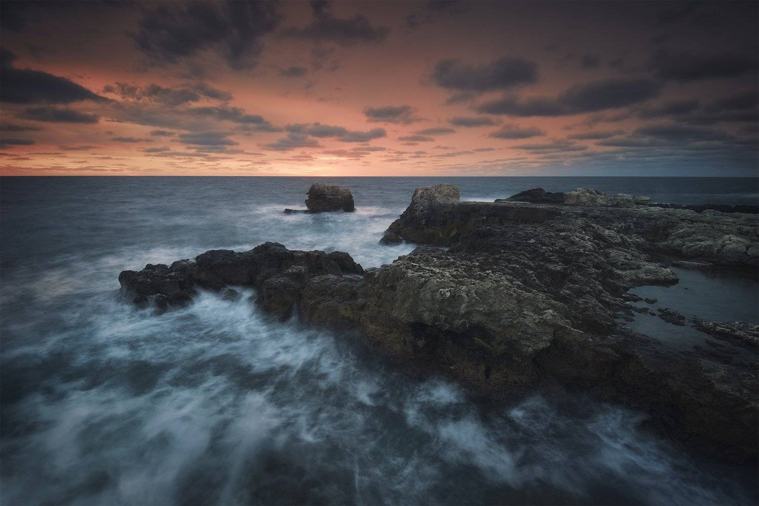 пейзаж, природа, sea, seascape, landscape, nature, waves, sunrise, Genadi Dochev