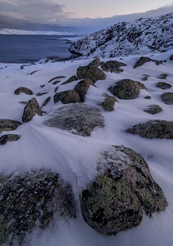 териберка, баренцево море, север, северное сияние, тундра, кольский полуостров, заполярье Дорогами тундры фото превью
