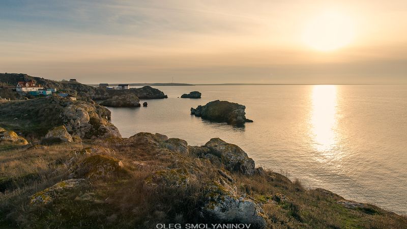 Закат в рыбацкой деревушке 2 фото превью