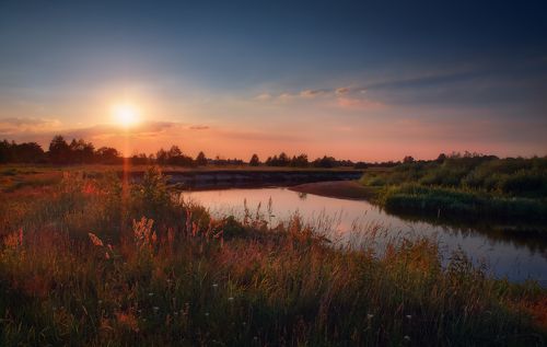 Вечерело на Немане