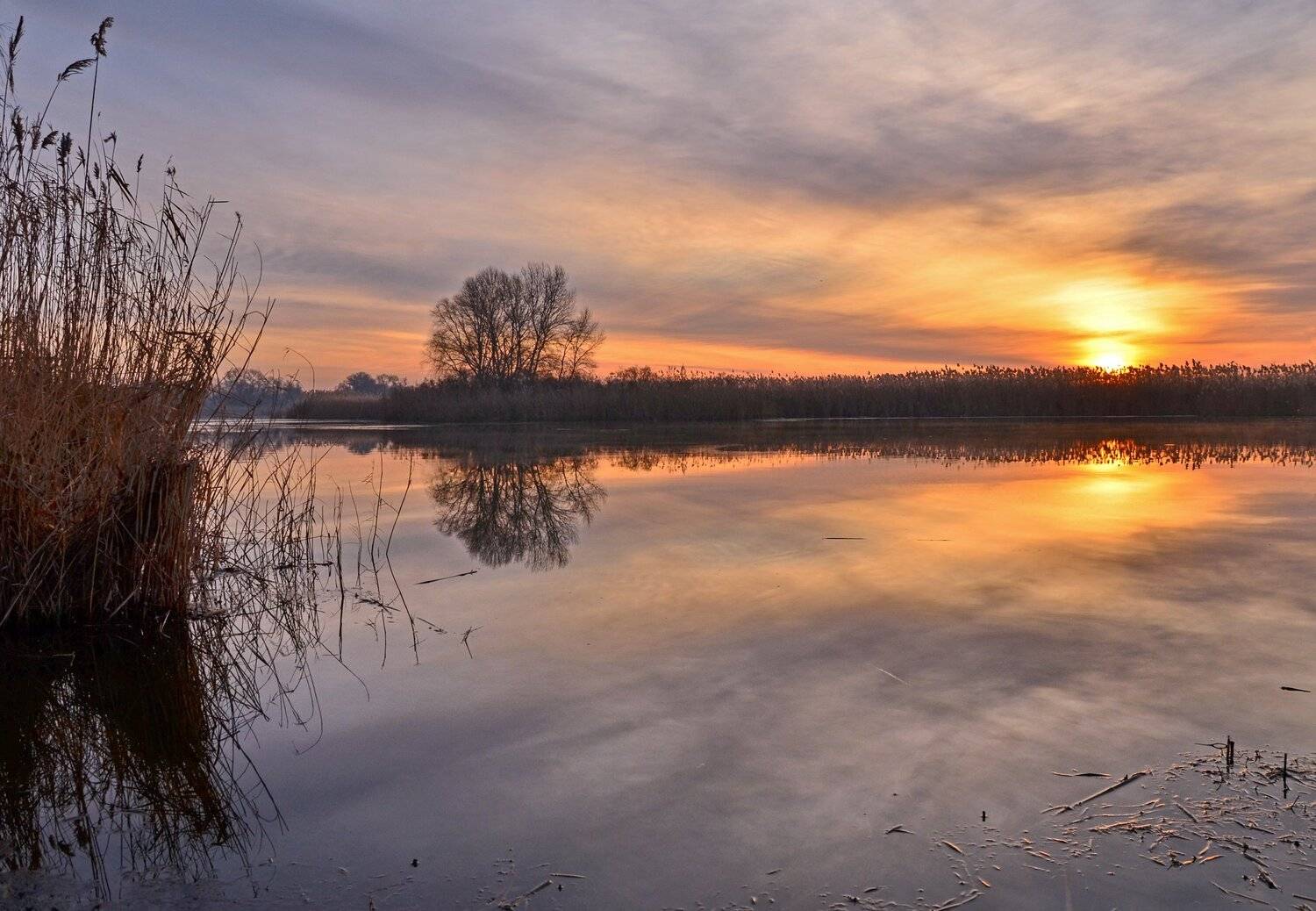 утро, рассвет, река, восход, январь, Валерий Наумов