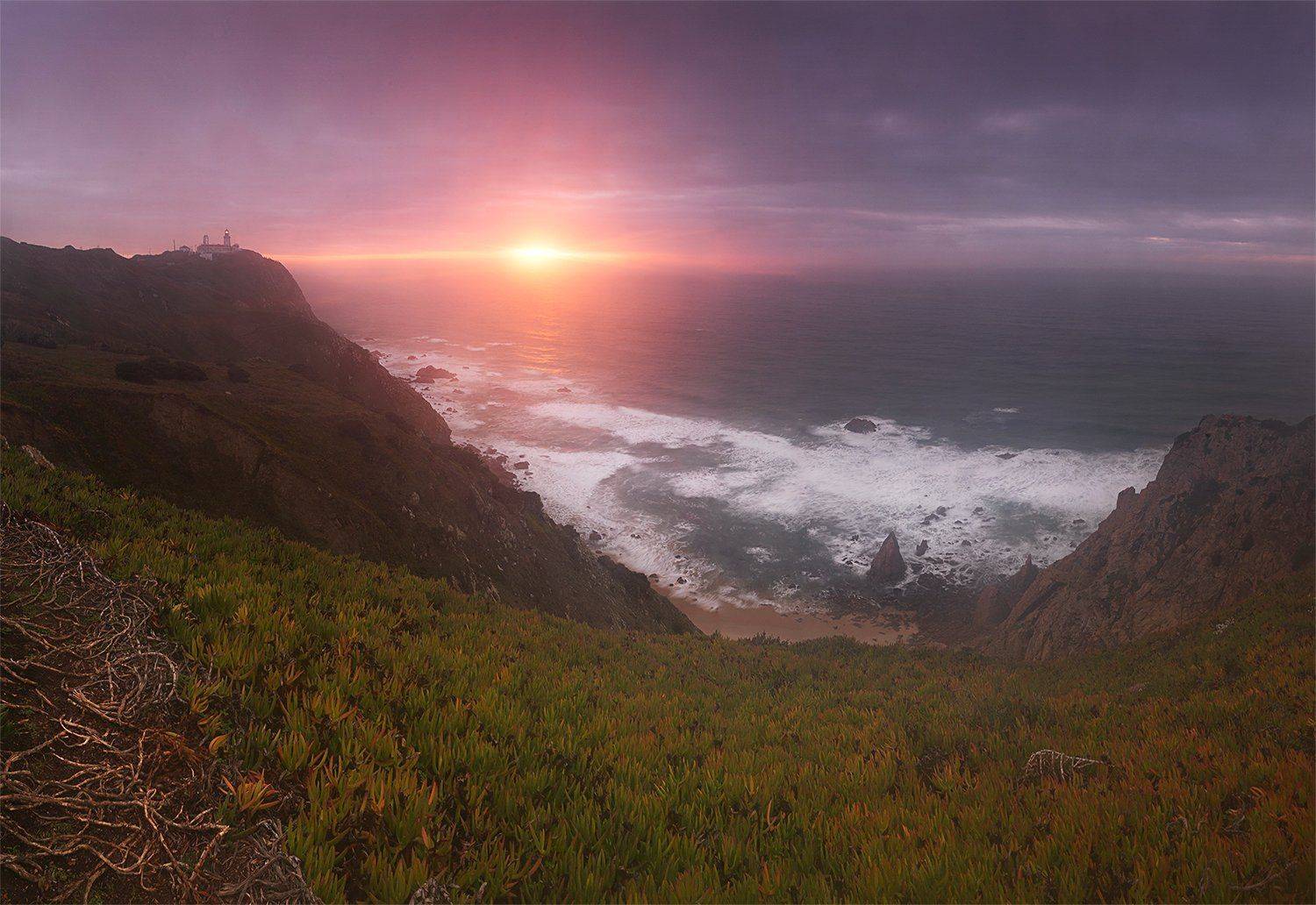 португалия, океан, закат, Казаков Петр