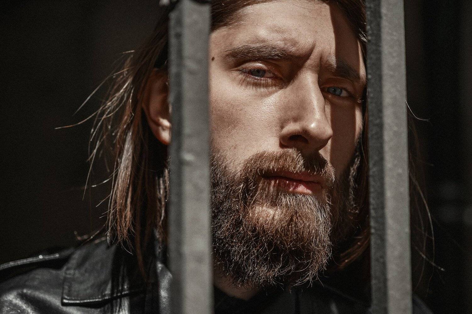 portrait, colour, eyes, man, beard, Павел Соколов