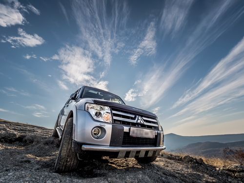 Mitsubishi на вершине г.Демерджи