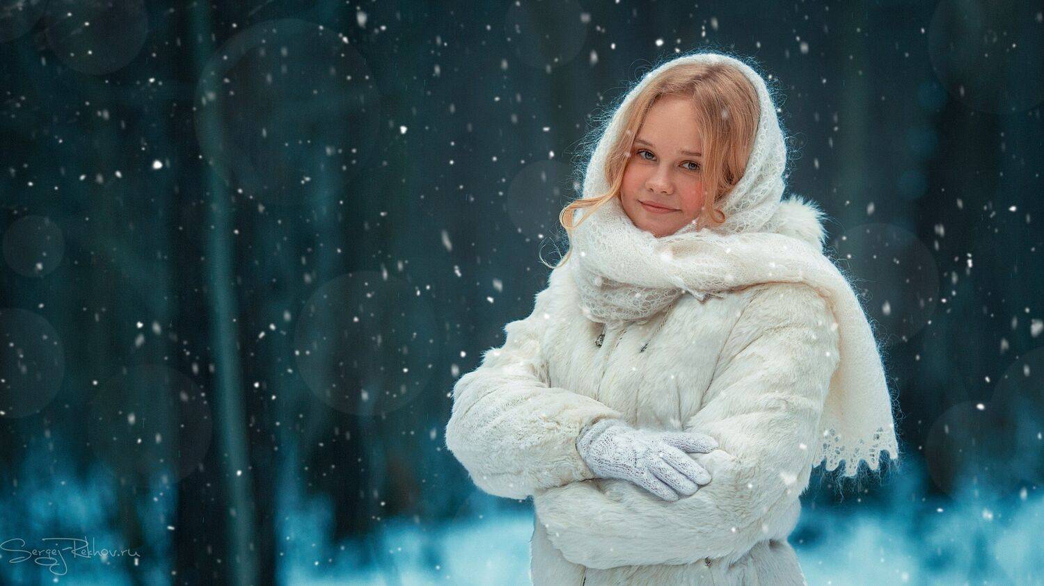 девочка, лес, снег, зима, метель, сказка, рехов, сергейрехов, rekhov, sergejrekhov, Сергей Рехов