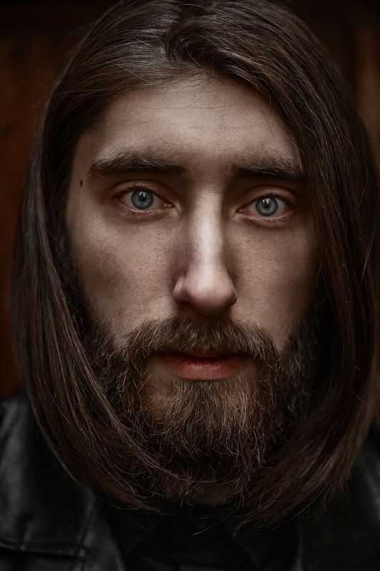 portrait, colour, eyes, man, beard *** фото превью