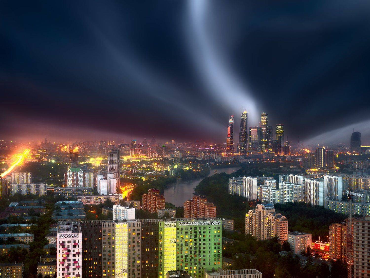 moscow, russia, city, street, москва, россия, городской, пейзаж, свысока, сити, Ivan Musinov