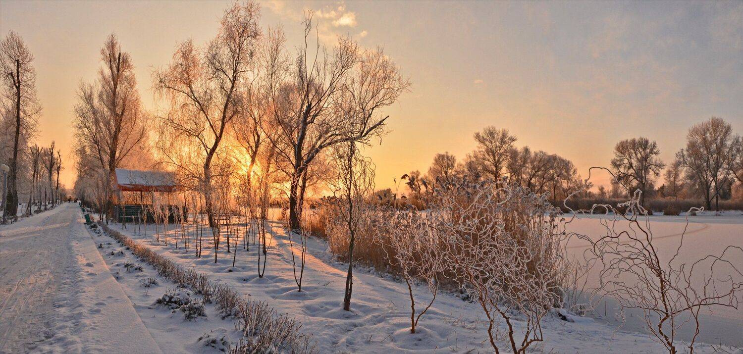январь, утро, рассвет, Валерий Наумов