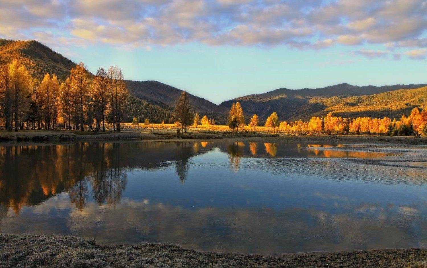 алтай, горный алтай, утро, осень, джазатор, Галина Хвостенко