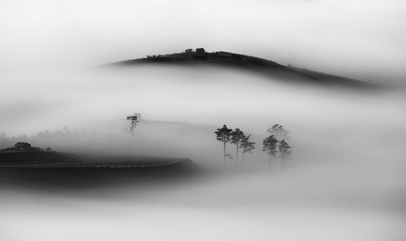 fog, vietnam, dalat, clouds, sunrise Dream фото превью