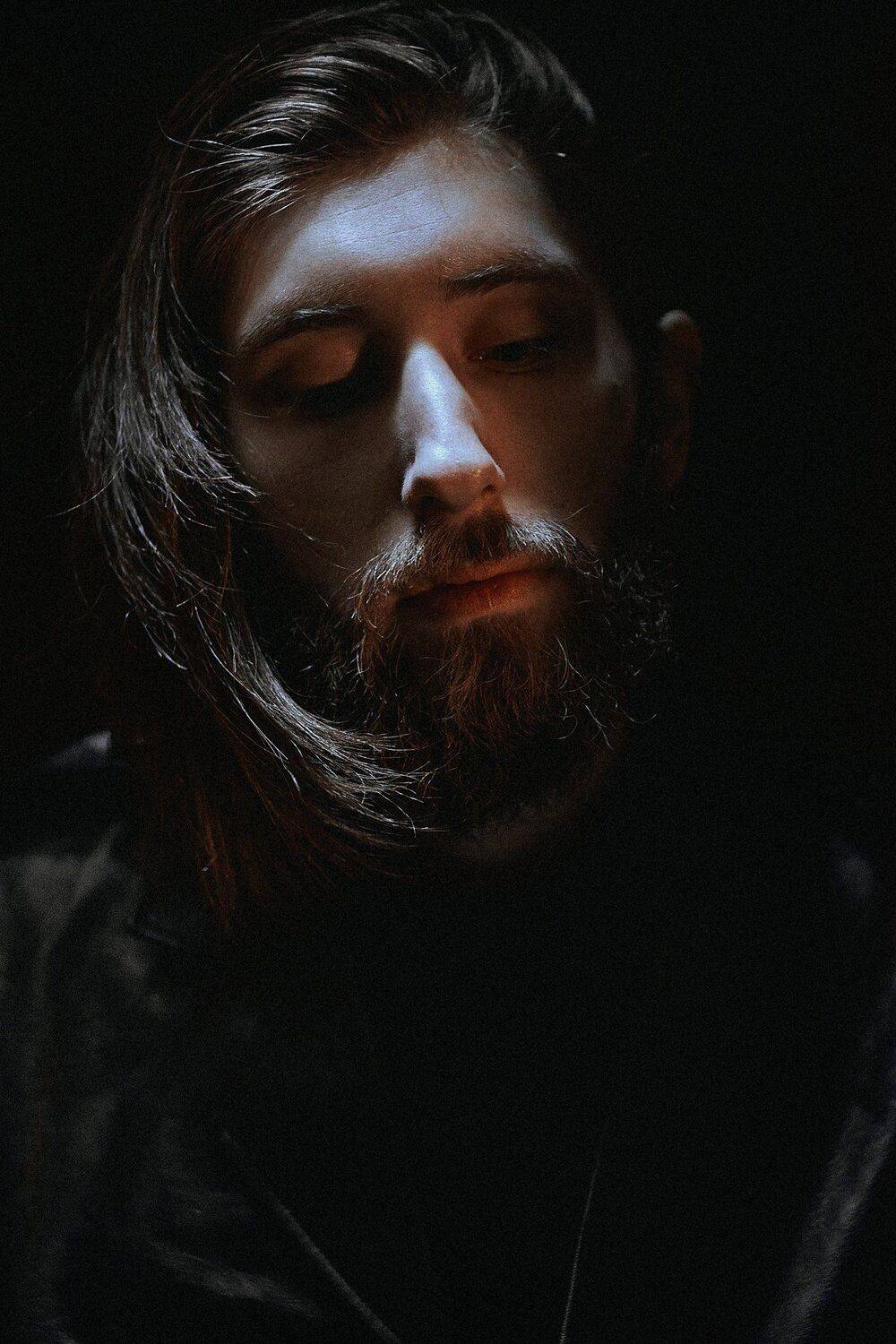 portrait, colour, eyes, man, beard, Павел Соколов