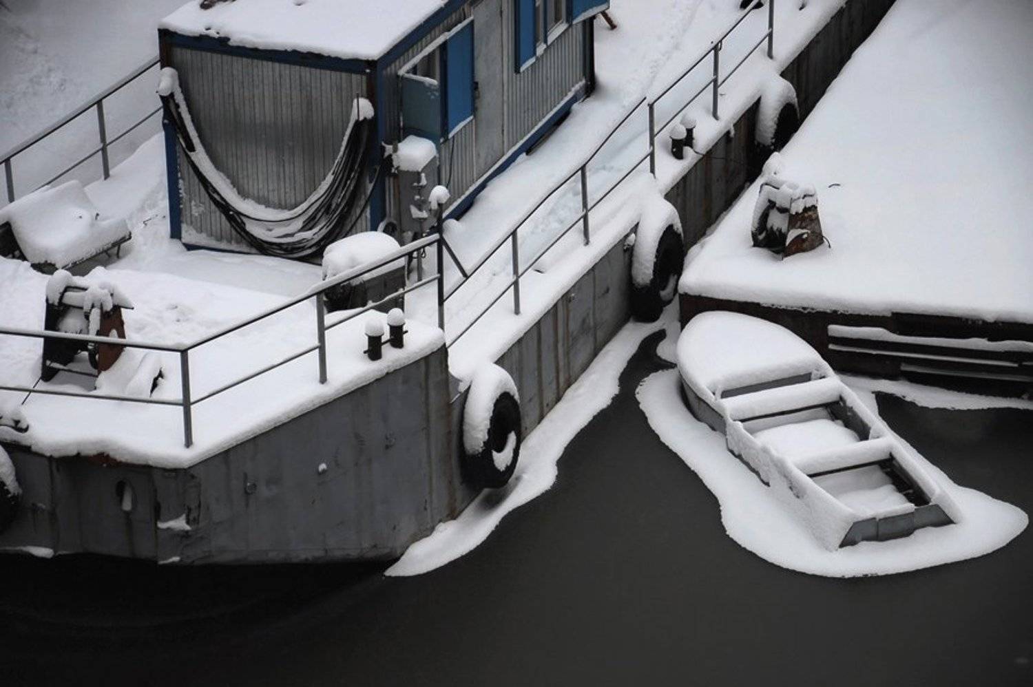 река, навигация, зима, Slowhill