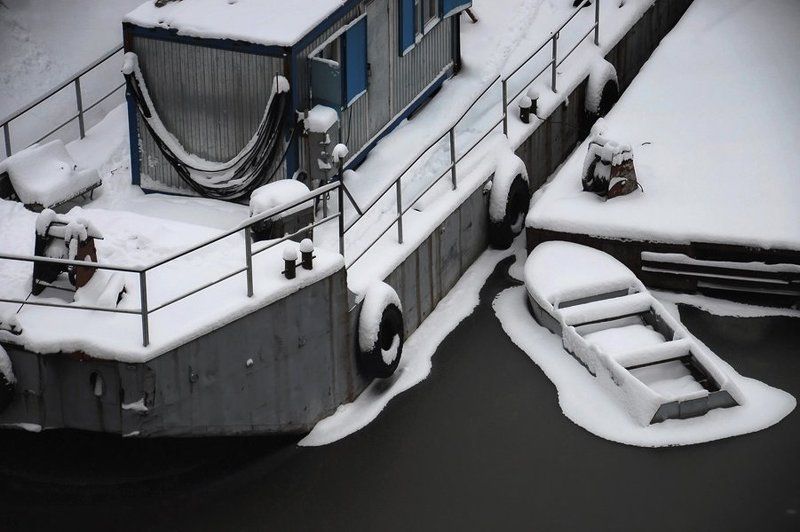 река, навигация, зима Зимняя навигация фото превью