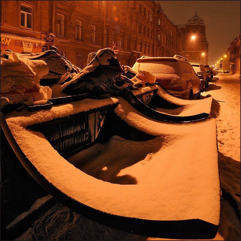 петербург, центр, коломенская, ночь, зима, квадрат Про мой Петербург #7 фото превью