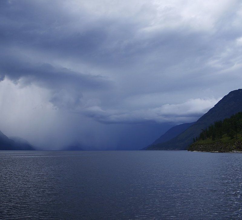 алтай, телецкое, озеро, шторм, стена, природа 10 минутная стена фото превью