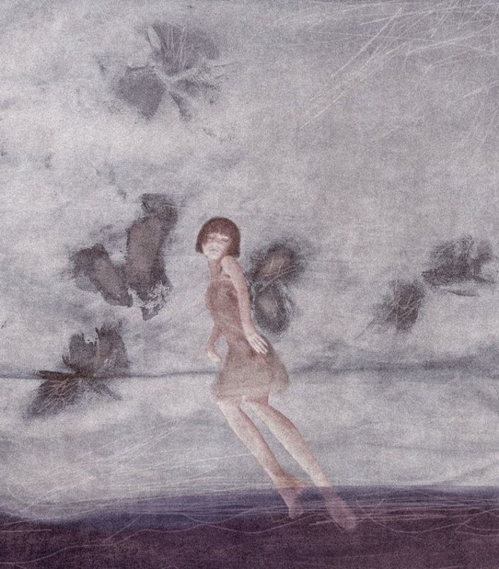 Night butterflies by the water фото превью