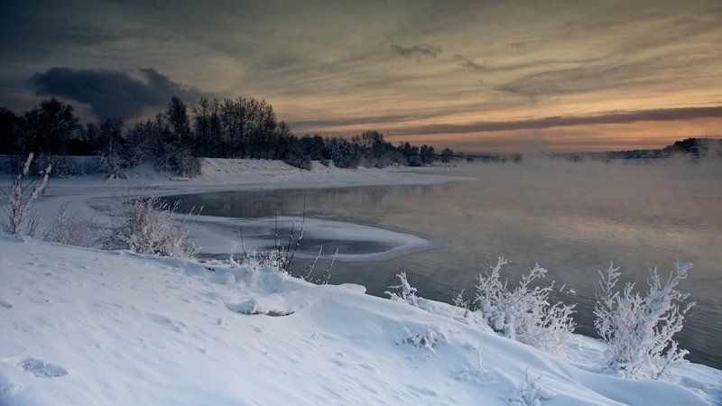 Закат на Ангаре фото превью