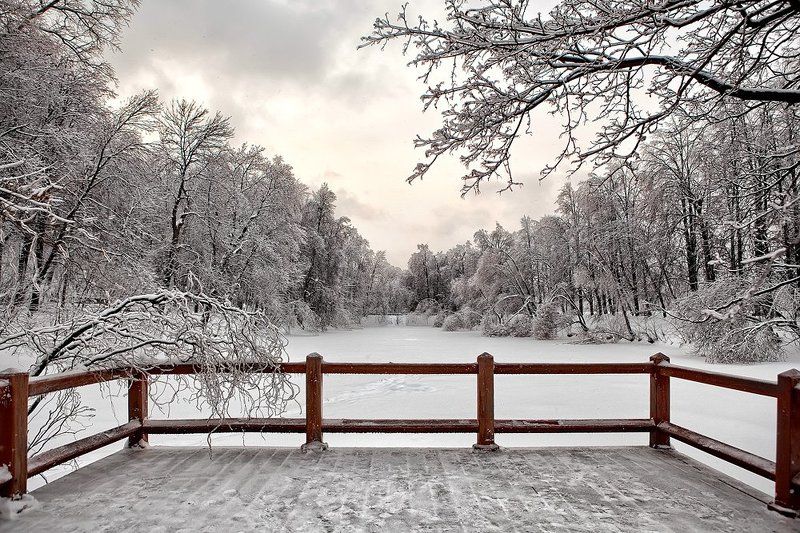 зима, пейзаж  фото превью