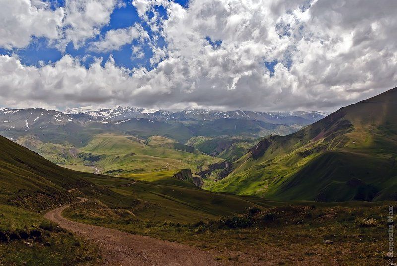 кавказ, приэльбрусье, горы, дорога Начало пути фото превью