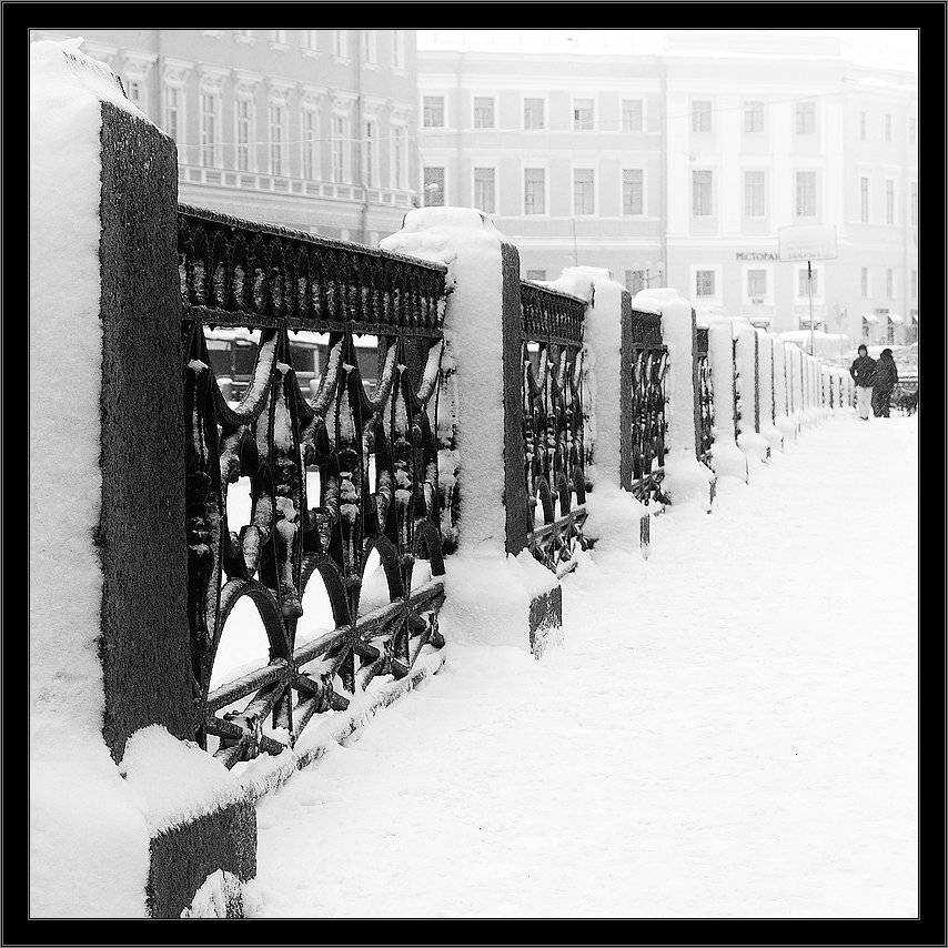 петербург, центр, мойка, зима, чб, квадрат, Kirill Shapovalov