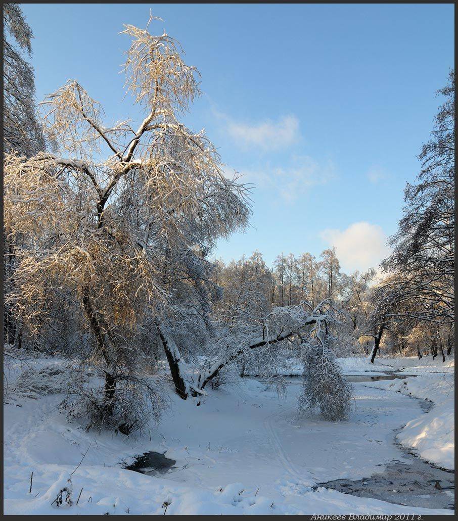 зима, река, Аникеев Владимир