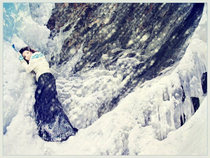 карпаты, девушка, настроение, воспоминание, водопад гук, женецкий Remembrance фото превью