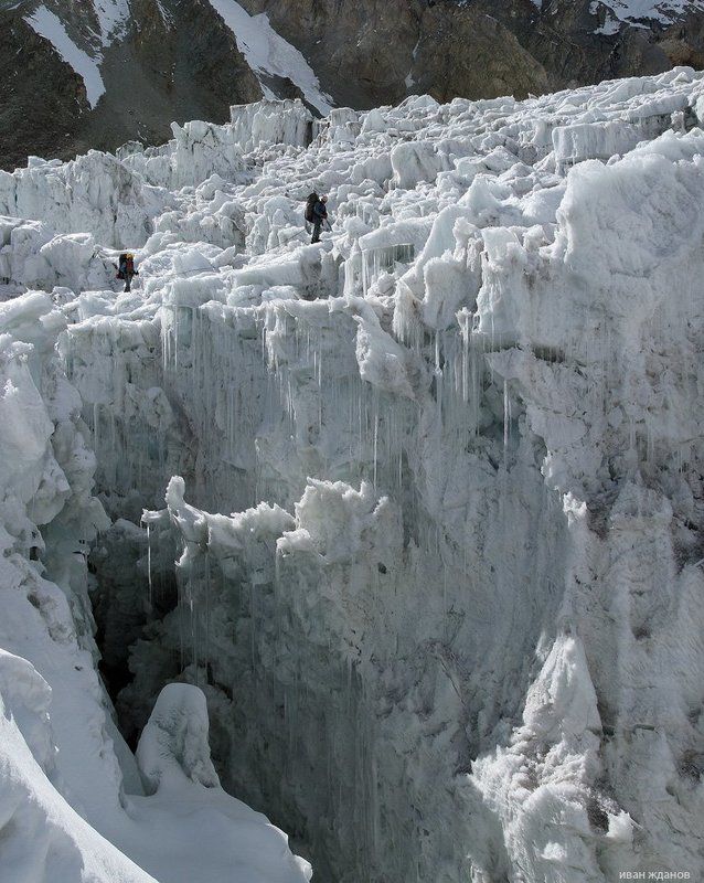 горы, памир, пик ленина, ледник, памирский марафон 2009, туризм, альпинизм, Про пасть ледяную фото превью