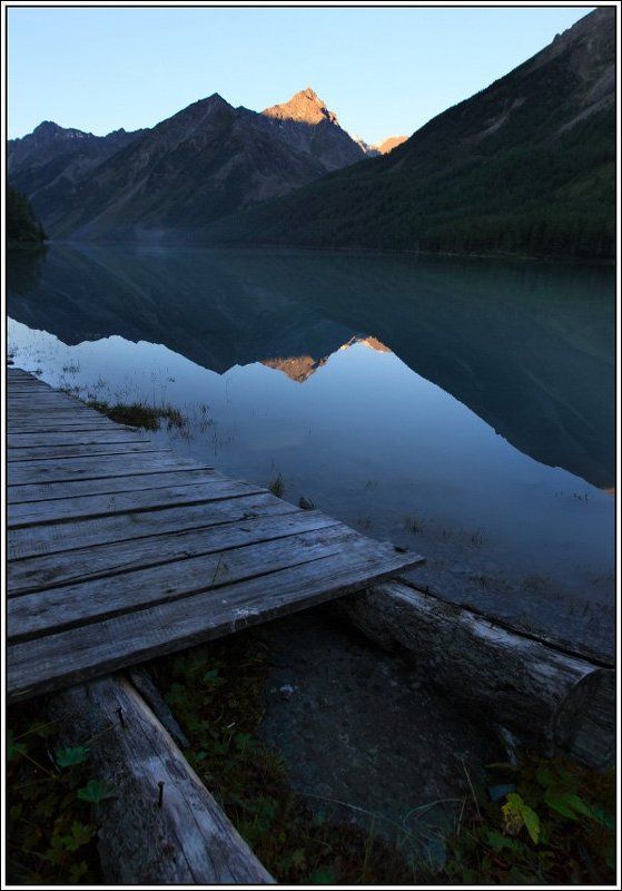 алтай, горы, озеро Утро на Кучерлинском озере фото превью