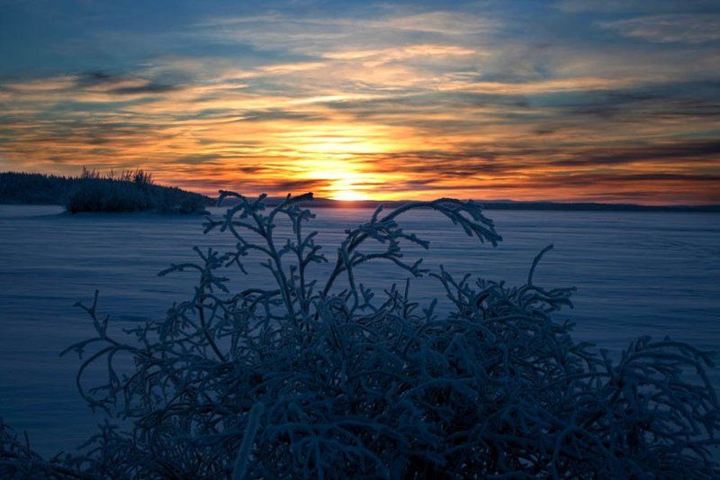 закат Заполярье фото превью