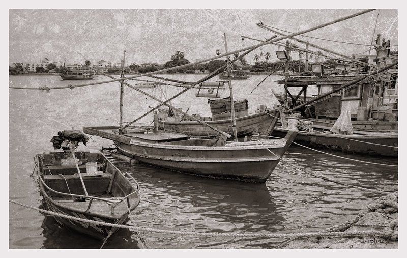 лодки, рыбалка, море, сети, путешествие Иногда, можно и отдохнуть! фото превью