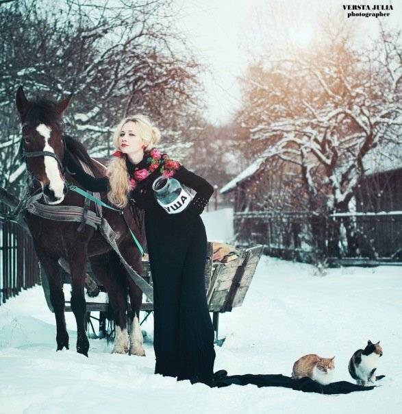 зима, холод, сніг, дівчина, winter,  snow,  cold, girl, душа, Верста Юлія