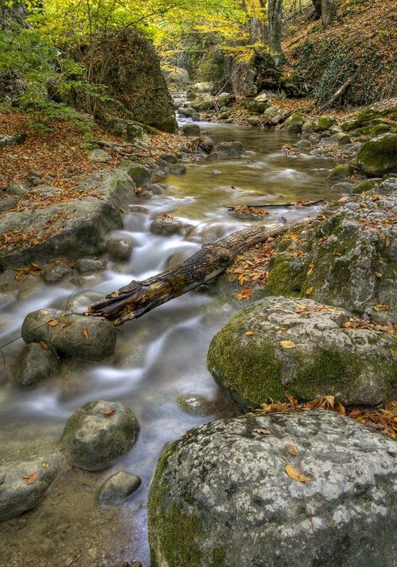 Осенняя река фото превью